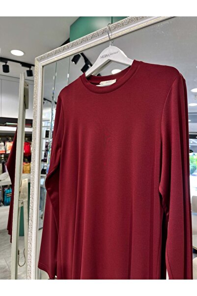 MERAM BUTİK Adn Combed Tunic - Bordo - 2