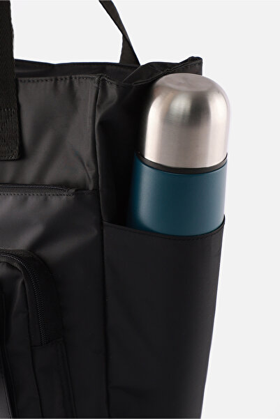 ICONE BAG Daily Water Repellent Bag - Laptop Compartment, Quilted Detail, Multi-Pockets, Bottle Compartment, Suitcase Attachment