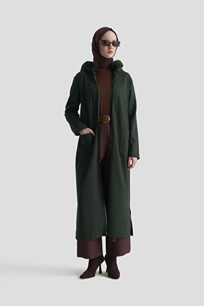 Armine Hooded, Furry, Zip-Up, Wear It and Take It Off.