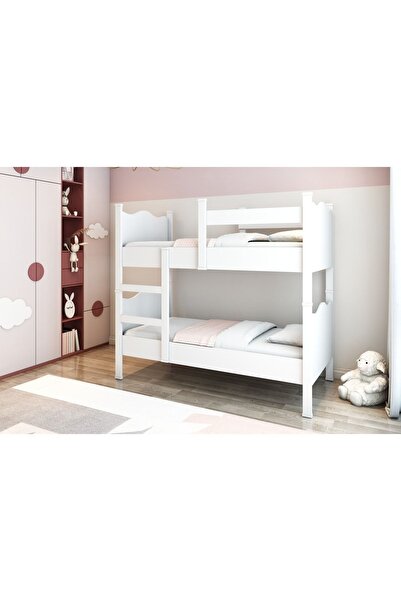 Patiko Furniture Çift Katlı Ikiye Ayrılabilir Lüks Ranza (90x190)