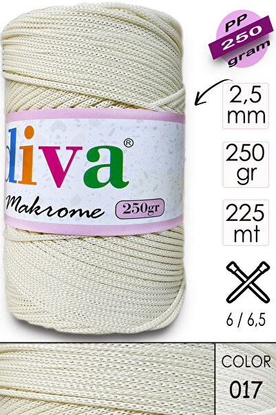 Diva İplik Поліп Макроме 250 GR 17 Крем