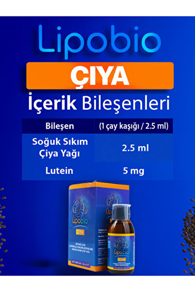Lipobio Çiya – Doğal Omega-3 (150 CC)