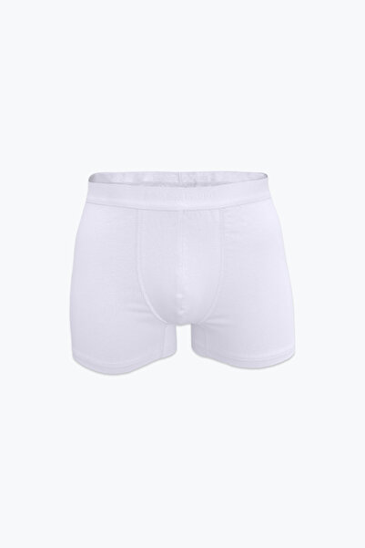 Malabadi Ανδρικό λευκό 2 πακέτο Cotton Elastane Boxer 075