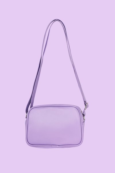 ICONE BAG Icone Çocuk Kalp Kapitone Detaylı Omuz Çantası Lila