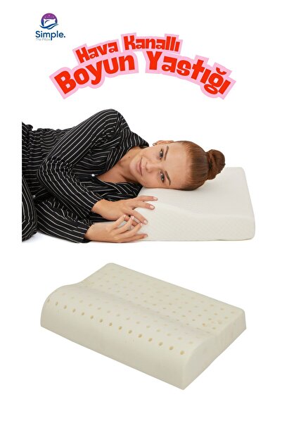 Simple. The Pillow Perna de sustinere a gatului Visco cu conducte de aer 60*40*11 cm. Pernă ortopedică de dimensiuni mari