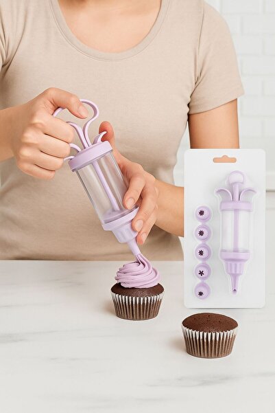 Genel Markalar Krema Pompası Lüx Krema Sıkacağı Lüx Pasta Yapma Krem Şanti Köpük Pasta Desen Yapmada Kolaylık