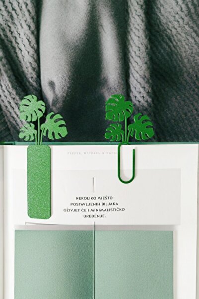 tredblock Set de semne de carte și agrafe pentru plante Monstera