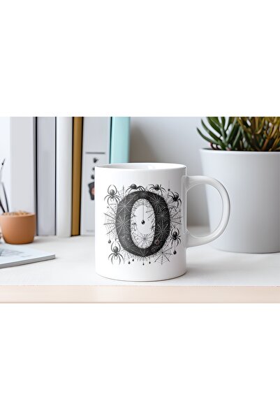 Beramussa Letter O Spider and Spider Webs Design Mug Cup - Spider Themed Hall...