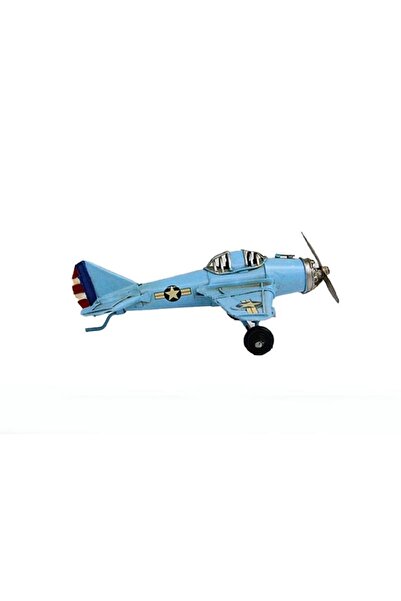 hediyeconcepti Decorative Metal Airplane Ornaments Home Living Room Tv Cabinet Desktop Office Decoration