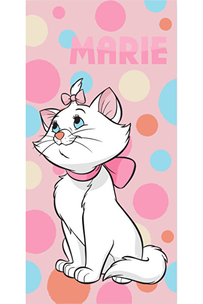 MARiE Πετσέτα μπάνιου Disney Bubble cat, πετσέτα θαλάσσης 70x140cm