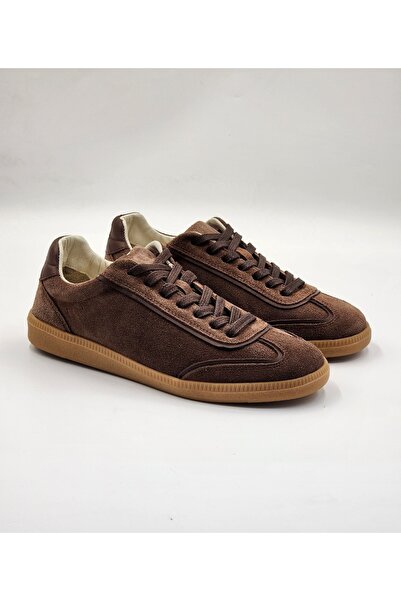 Ega ayakkabı حذاء رياضي نسائي من جلد الغزال الأصلي