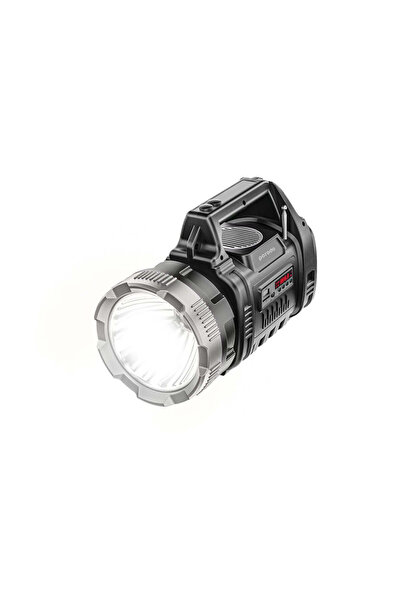 porodo مصباح يدوي 3 في 1 من لايف ستايل أوتدور بقوة 10 وات مع راديو FM ومكبر ص...