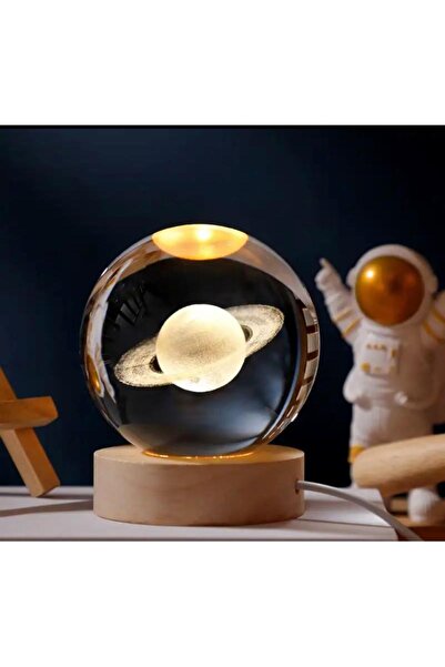 Genel Markalar Galaksi Renk Değiştiren Işıklı Cam Küre 6cm