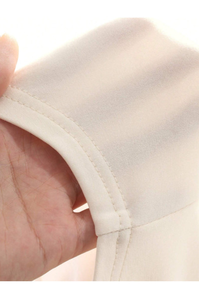 8line Ekru Parmak Detaylı Dar Kalıp Kapüşonlu Street Y2K Crop Hırka