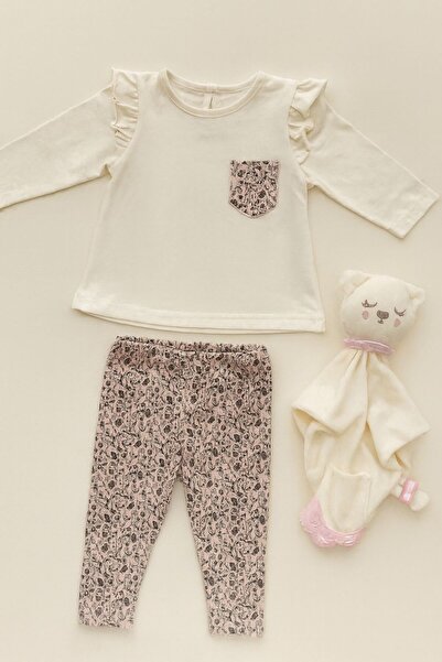 Luna Kids Store Cotton Flower Ruffle Set