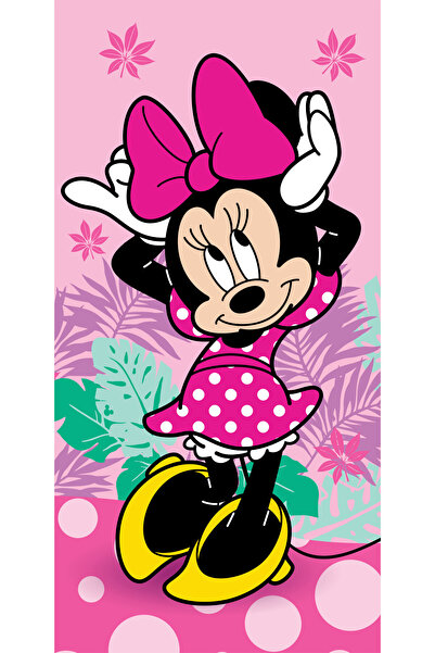Minnie Mouse Disney Minnie Bath Towel, Beach Towel Pretty in Pink 70x140cm