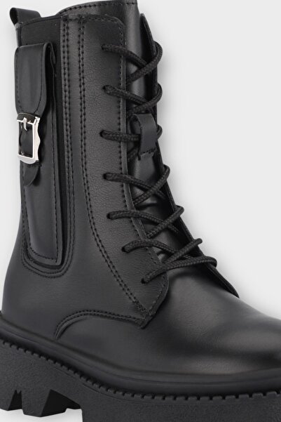 Liger Μπότες για κορίτσια με θερμική σόλα, ανθεκτικές στο κρύο και το νερό ΜΑΥΡΟ