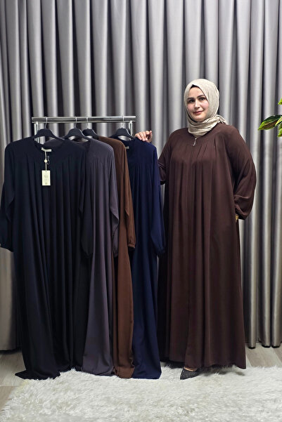 Elmas Tesettür Γυναικεία ρούχα χιτζάμπ μεγάλου μεγέθους Ινδονησιακό κρεμπέρι ρόμπα φεράζ