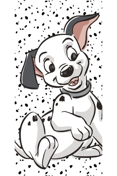 101 Dalmatians Πετσέτα μπάνιου Disney 101 Δαλματάκια, πετσέτα θαλάσσης 70*140cm