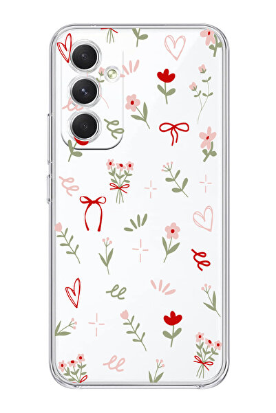 Elorakılıf Samsung Galaxy M34 5G Uyumlu Baskılı Yumuşak Silikon Şeffaf Telefo...