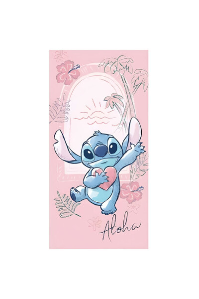 Stitch Disney Lilo și Heart prosop de baie, prosop de plajă 70x140cm (Fast Dry)