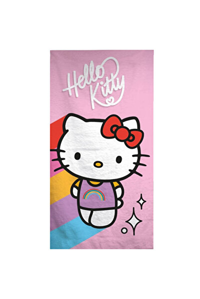 Hello Kitty Rainbow bath towel, beach towel 70*140cm (Quick Dry)