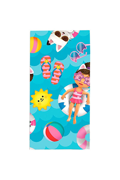 Gabby's Dollhouse Καλοκαιρινή πετσέτα μπάνιου, πετσέτα θαλάσσης 70x140cm