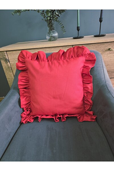 Angels' Collection Ruffled Throw Pillow Cover Has Liquid Repellent Property