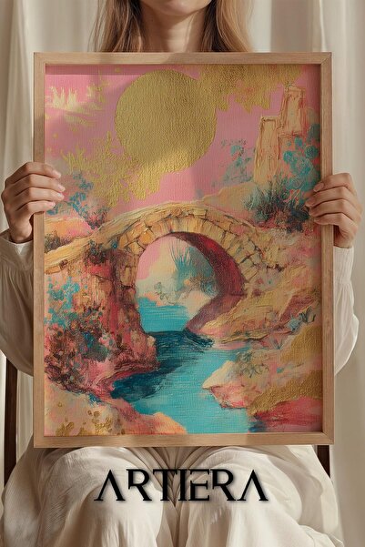 Artiera Ξύλινος πίνακας για κοριτσίστικο δωμάτιο Princess Dream River Above S...