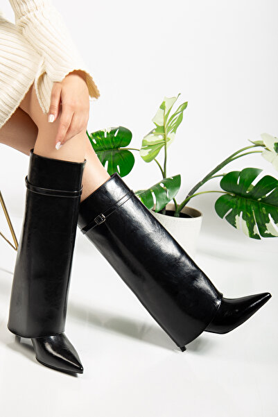 TEKİN SHOES Siyah Kadın Çizme