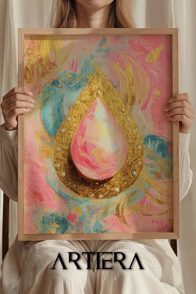 Artiera Πριγκίπισσα Dream Drop Stone Pendant Ξύλινος πίνακας για κοριτσίστικο...