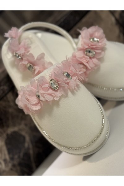 By Serpil Şener Pink Floral Maternity Slippers Crown - Maternity Set