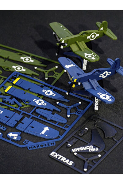 Titrek Toys F4U Corsair Kit Card Uçak Kit Kartı / Kendin Yap Hobi Kiti