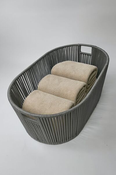 LOOM GARDEN Çok Amaçlı Oyuncak Saklama Kutusu Kirli Sepeti oyuncak sepeti ip ...