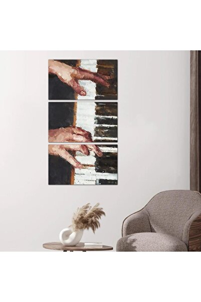 Generic لوحه جداريه عزف البيانو - ٢٤٥٤٨ - مقسمه ثلاثة قطع