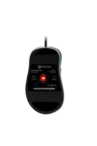 ELITECOMMERCEMARKET Gaming mouse Meetion MT-GM19 RGB, software, 6400 dpi, black, USB