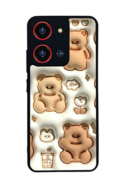 Reeder S19 Max Pro S 108 MP Uyumlu Baskılı,Mat Siyah,Yumuşak Silikon,Koruyucu...