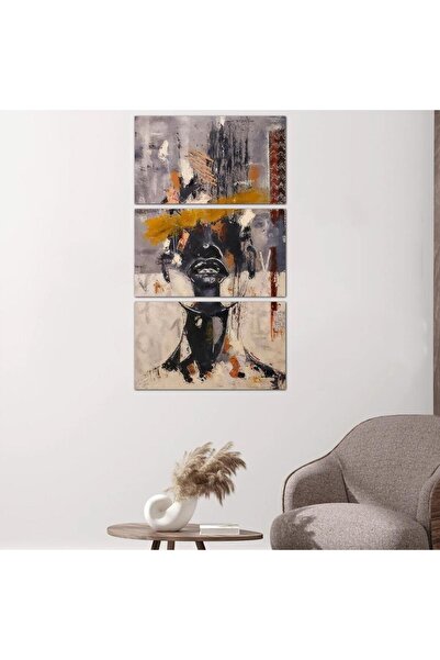 Generic لوحه جداريه رسمة إمرأّه - ٢٤١٦٣ - مقسمه ثلاثة قطع