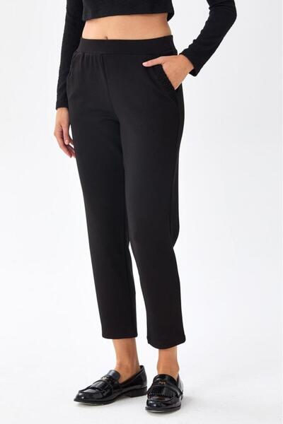 İKİLER Beli Lastikli Cepli Pantolon 256-2113
