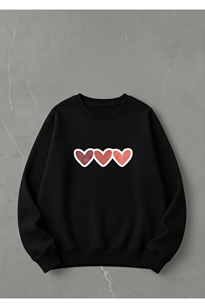 LORVEX Swea tricou Imprimat 100% bumbac Oversize INIMI Swea tricou