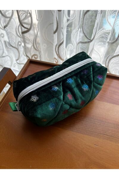 HelloPunch&Bags hellobagsstyle etnik Desenli Makyaj Çantası - Büyük Boy