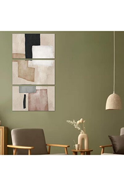 Generic لوحه جداريه مودرن فن تجريدي - 24102 - مقسمه ثلاثة قطع