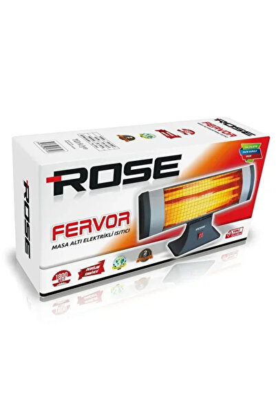 Rose Fervor 1800 Watt Devrilme Emniyetli Tak Çalıştır Masa Altı Elektrikli Soba