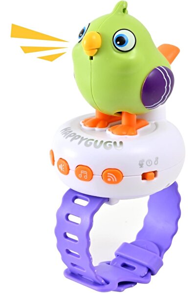 Zen Store Talking Parrot with Strap, Repeats What You Say Talking Bird for Toddlers, Speaking Parrot w