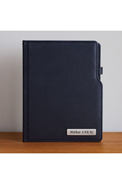 promosyon denizi Kişiye Özel 2026 Tarihli 17X24 cm L Model Siyah Ajanda - Ism...