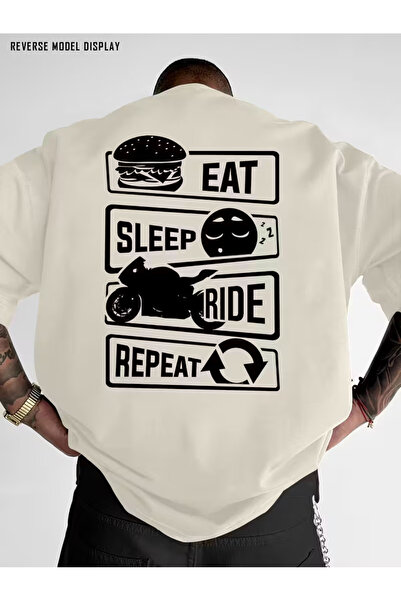 İnazuma Outdoors Tricou unisex oversize din bumbac imprimat, cu gât crew, cu ...