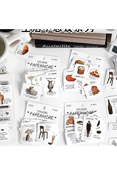 İthal E4-Fırsat produs 30 de bucăți autocolant cu obiecte și inscripții - Num...