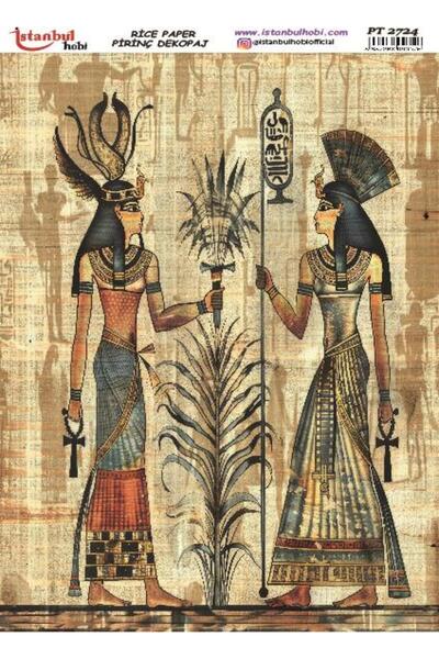 İstanbul Hobi ورق ديكور نحاسي 30×42 سم PT-2724 مصر القديمة