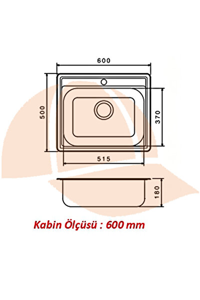 Grahie 60 X 50 Mutfak Eviyesi 6050gr Keten Dokulu