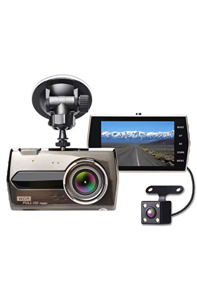 CCTV Premium Full HD Dual Dash Cam DVR with Night Vision, G-Sensor and Smart Parking Mode, 170°